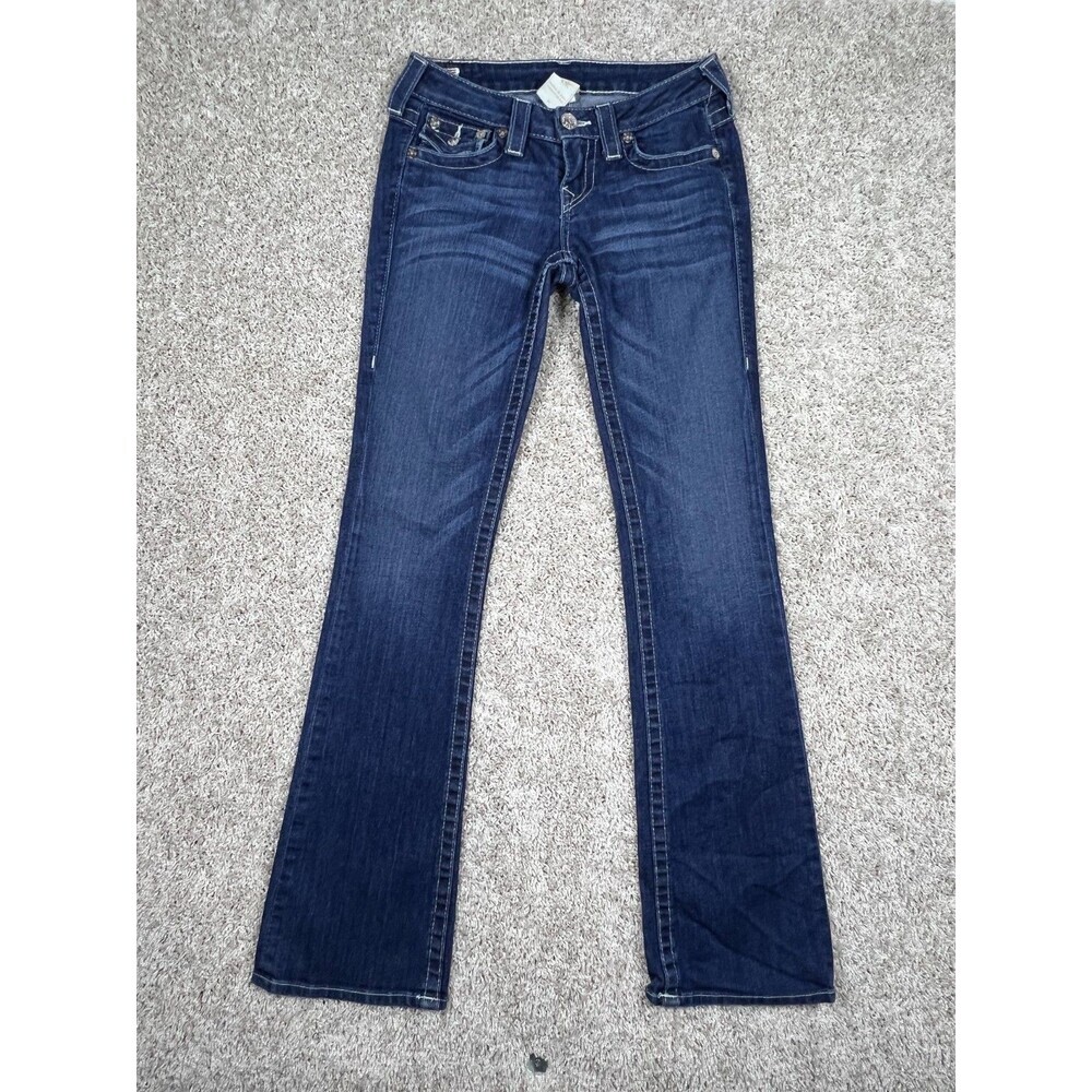 True Religion Jeans Womens Bootcut Low Rise Denim Size 26
